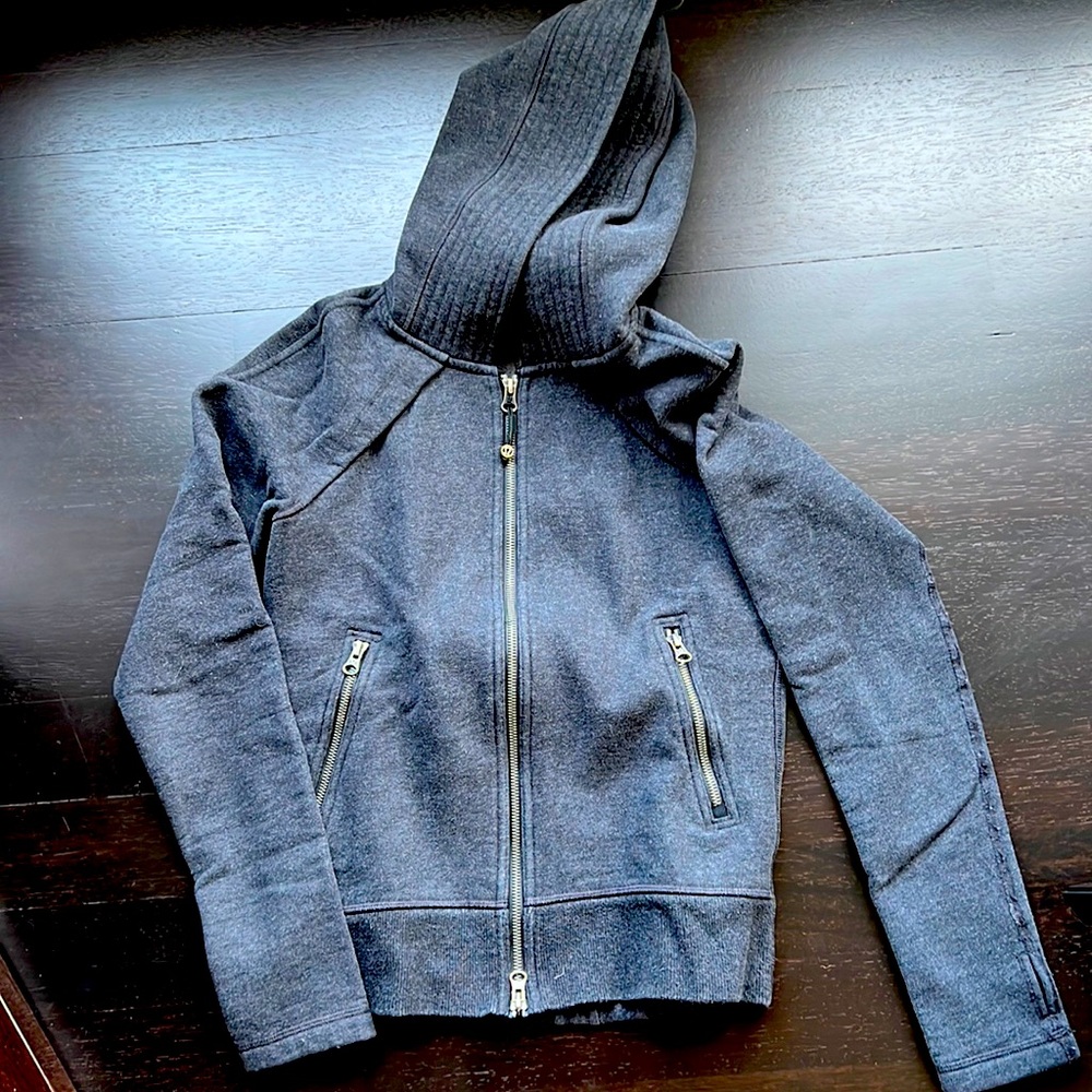 Lululemon hooded gray sweatshirt